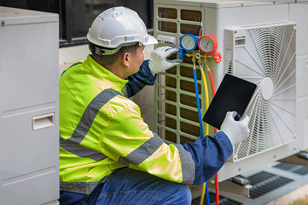 Professional Hvac Maintenance technician working in Camp Hill, PA